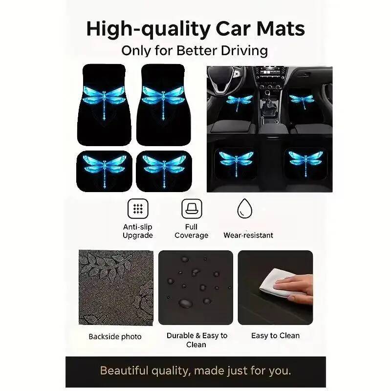 4Pcs Blue Crystal Dragonfly Bl - Universal Tech Accessories recension och pris