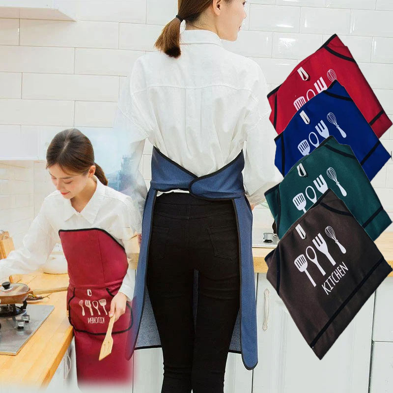 Korean Style Auto No-Tie Apron - Tech Accessories Logo recension och pris