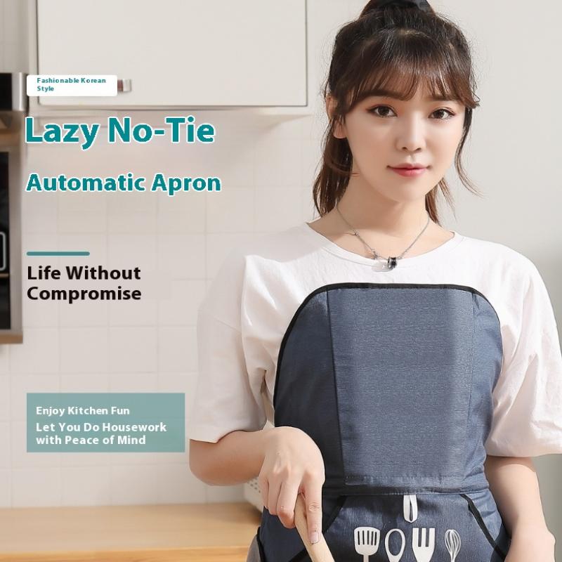 Korean Style Auto No-Tie Apron - Tech Accessories Logo recension och pris