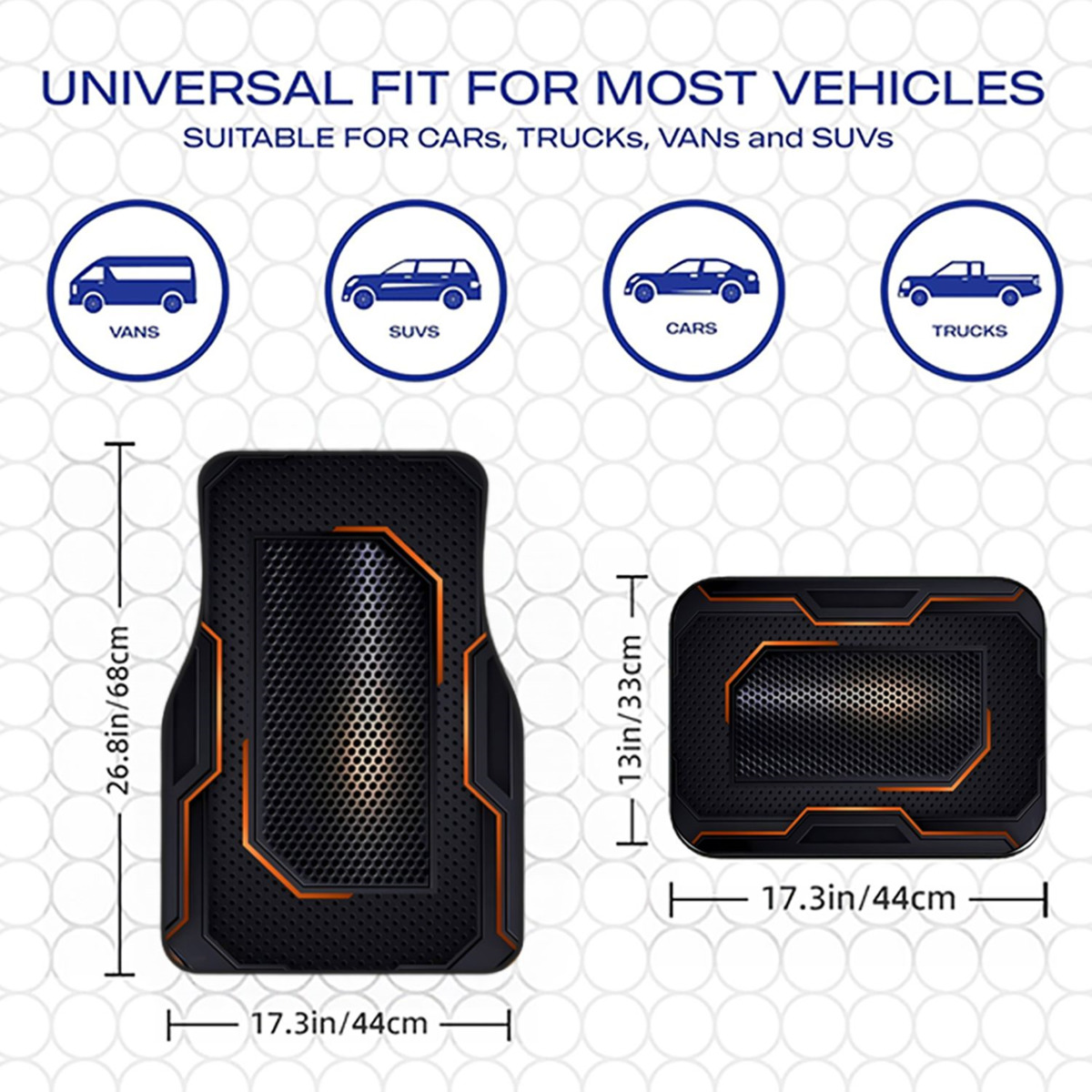 4Pcs Universal Car Floor Mats  - Universal Tech Accessories recension och pris