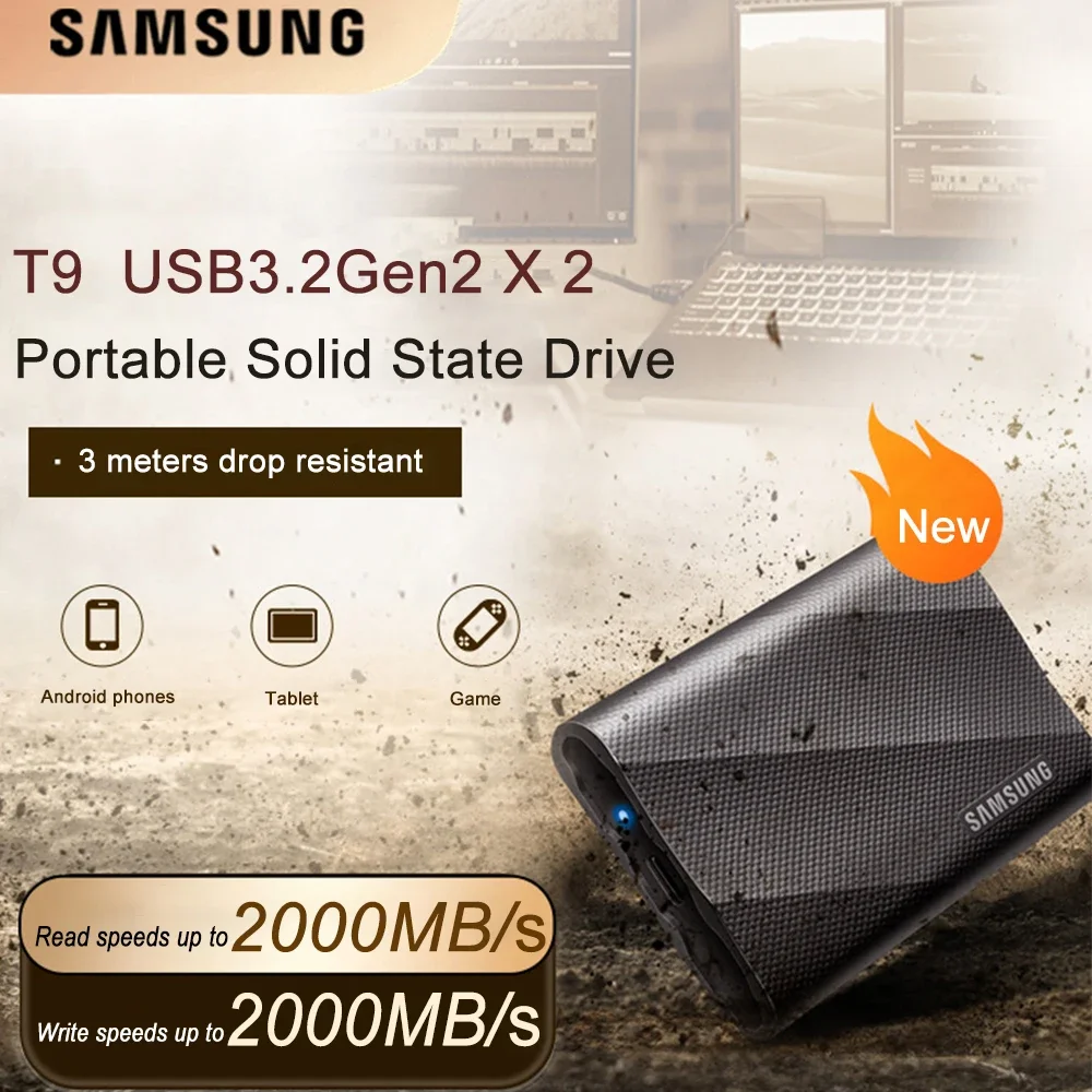 SAMSUNG T9 Portable SSD 4TB US - Samsung Ssd Evo 870 recension och pris